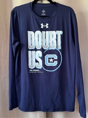 Under Armour, Citadel Men’s ‘DOUBT US’ Basketball Team Long Sleeve – Player Gear